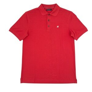 Banana Republic Polo Shirt Mens L Red  Elephant Logo Casual Golf Preppy